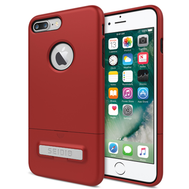 SURFACE with Metal Kickstand - Dark Red/Black, iPhone 8/7 Plus